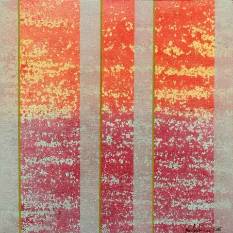 "isimsiz" eseri ORÇUN ÇADIRCI tarafından 2015 yılında 25x25 cm ölçülerinde Tuval üzeri akrilik boya tekniği ile yapılmıştır.