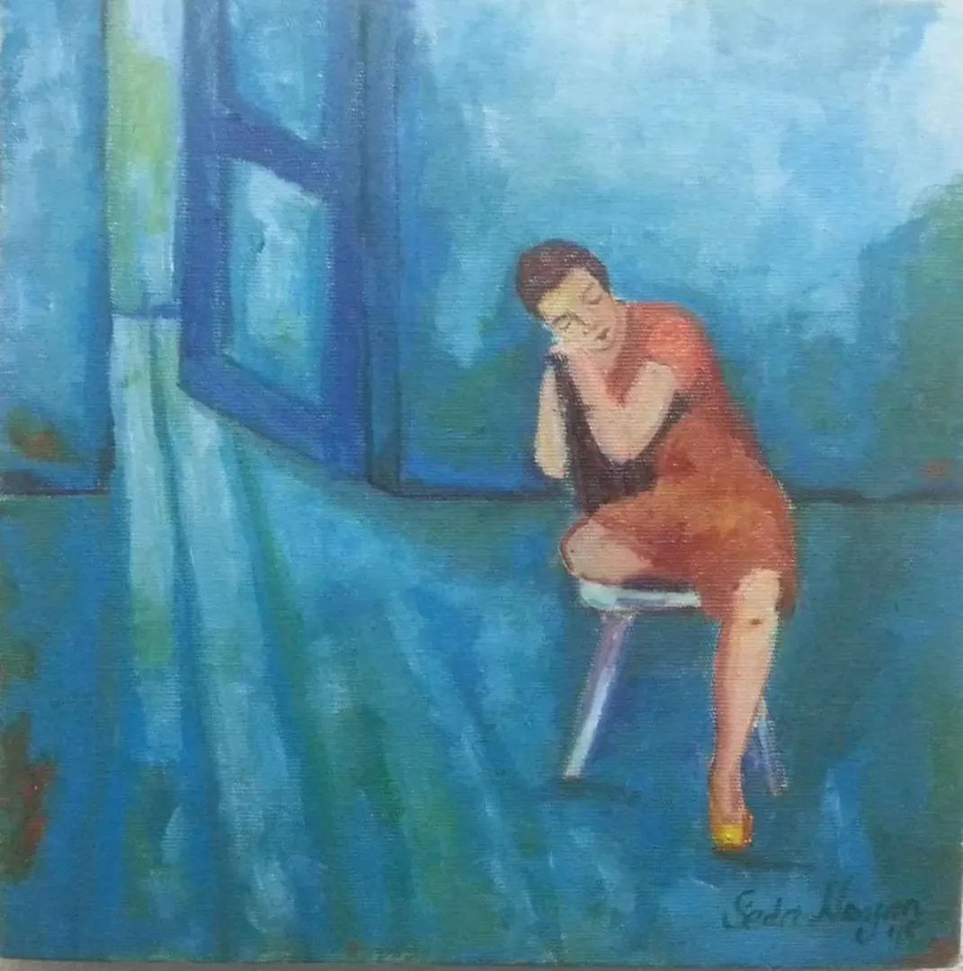 SEDA NOYAN — “isimsiz”, 2015 "isimsiz" eseri SEDA NOYAN tarafından 2015 yılında 25x25 cm ölçülerinde Tuval üzeri akrilik boya tekniği ile yapılmıştır.