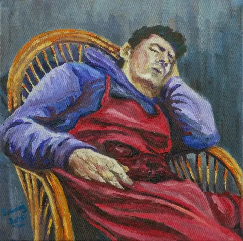 "isimsiz" eseri SERHAT ALADAĞ tarafından 2015 yılında 25x25 cm ölçülerinde Tuval üzeri yağlı boya tekniği ile yapılmıştır.