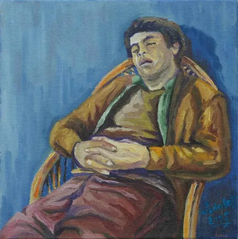 "isimsiz" eseri SERHAT ALADAĞ tarafından 2015 yılında 25x25 cm ölçülerinde Tuval üzeri yağlı boya tekniği ile yapılmıştır.