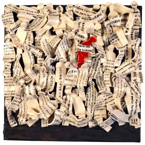 "isimsiz" eseri TÜLİN ÖZTÜRK tarafından 2015 yılında 25x25 cm ölçülerinde Seramik tekniği ile yapılmıştır.