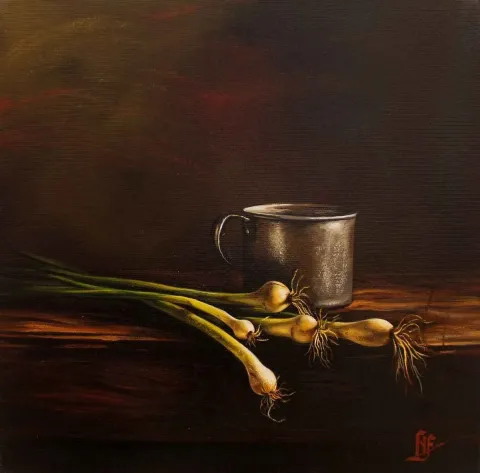 "isimsiz" eseri HÜSEYİN FEYZULLAH tarafından 2015 yılında 25x25 cm ölçülerinde Tuval üzeri yağlı boya tekniği ile yapılmıştır.