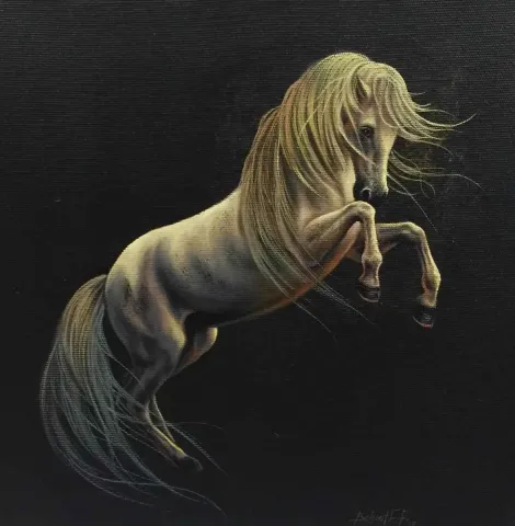 "isimsiz" eseri BEHZAT FEYZULLAH tarafından 2015 yılında 25x25 cm ölçülerinde Tuval üzeri yağlı boya tekniği ile yapılmıştır.
