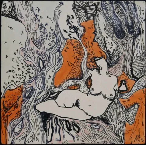 "isimsiz" eseri GÖZDE PINAR AKPINAR tarafından 2015 yılında 25x25 cm ölçülerinde Seramik tekniği ile yapılmıştır.