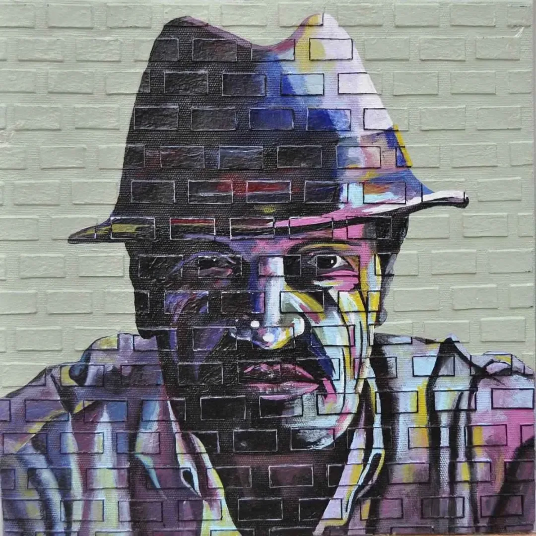 MURAT ŞENCAN — “isimsiz”, 2015 "isimsiz" eseri MURAT ŞENCAN tarafından 2015 yılında 25x25 cm ölçülerinde Tuval üzeri karışık teknik tekniği ile yapılmıştır.