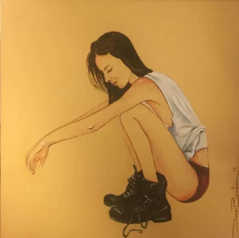 DUYGU BALCI KÜPELİ — “isimsiz”, 2015 "isimsiz" eseri DUYGU BALCI KÜPELİ tarafından 2015 yılında 25x25 cm ölçülerinde Tuval üzeri yağlı boya tekniği ile yapılmıştır.
