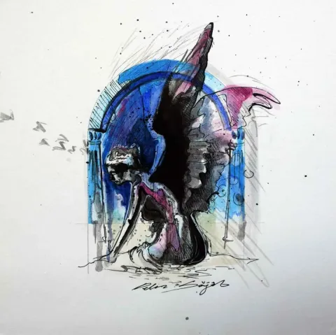 PELİN SÖĞÜT — “isimsiz”, 2015 "isimsiz" eseri PELİN SÖĞÜT tarafından 2015 yılında 25x25 cm ölçülerinde Tuval üzeri yağlı boya tekniği ile yapılmıştır.