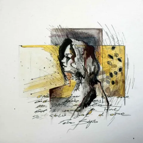 PELİN SÖĞÜT — “isimsiz”, 2015 "isimsiz" eseri PELİN SÖĞÜT tarafından 2015 yılında 25x25 cm ölçülerinde Tuval üzeri yağlı boya tekniği ile yapılmıştır.