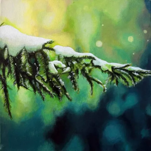 İNCİ YARIM — “isimsiz”, 2015 "isimsiz" eseri İNCİ YARIM tarafından 2015 yılında 25x25 cm ölçülerinde Tuval üzeri yağlı boya tekniği ile yapılmıştır.