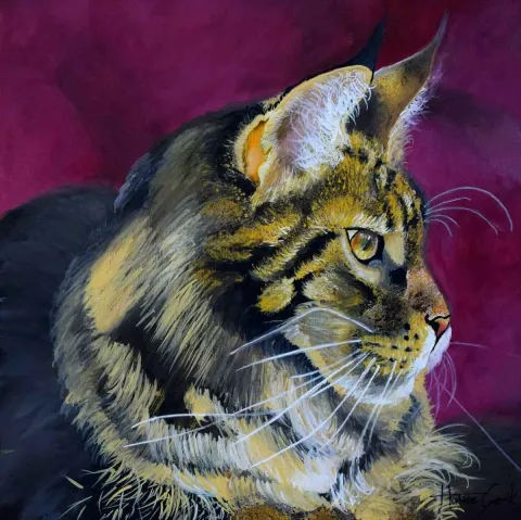 HATİCE ÇEVİK — “isimsiz”, 2015 "isimsiz" eseri HATİCE ÇEVİK tarafından 2015 yılında 25x25 cm ölçülerinde Tuval üzeri yağlı boya tekniği ile yapılmıştır.