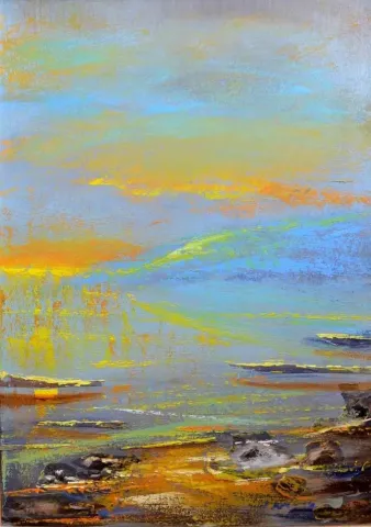 YUSUF ŞENGÜR — “İsimsiz”, 2014 "İsimsiz" eseri YUSUF ŞENGÜR tarafından 2014 yılında 70x50 cm ölçülerinde Tuval üzeri karışık teknik tekniği ile yapılmıştır.