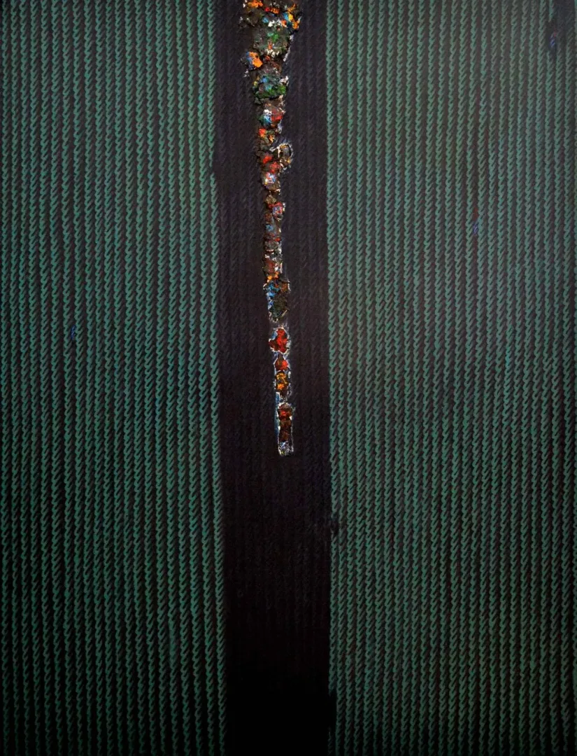 yakınlaştır "Görsel Dokunuşlar" eseri AHMET YEŞİL tarafından 2015 yılında 180x140 cm ölçülerinde Tuval üzeri yağlı boya tekniği ile yapılmıştır.
