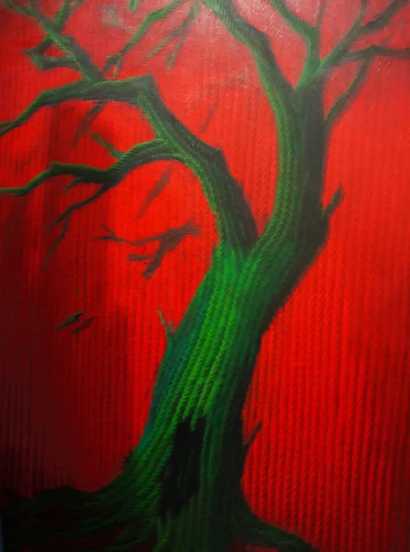 "Yaratı Eşiğinde Notlar" eseri AHMET YEŞİL tarafından 2014 yılında 150x110 cm ölçülerinde Tuval üzeri yağlı boya tekniği ile yapılmıştır.