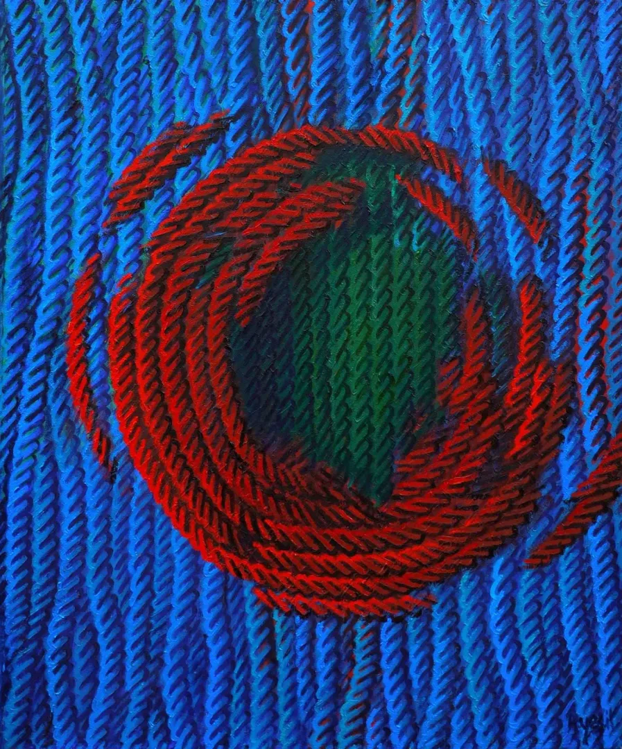 yakınlaştır "Tarihsiz Günlükler" eseri AHMET YEŞİL tarafından 2015 yılında 60x50 cm ölçülerinde Tuval üzeri yağlı boya tekniği ile yapılmıştır.