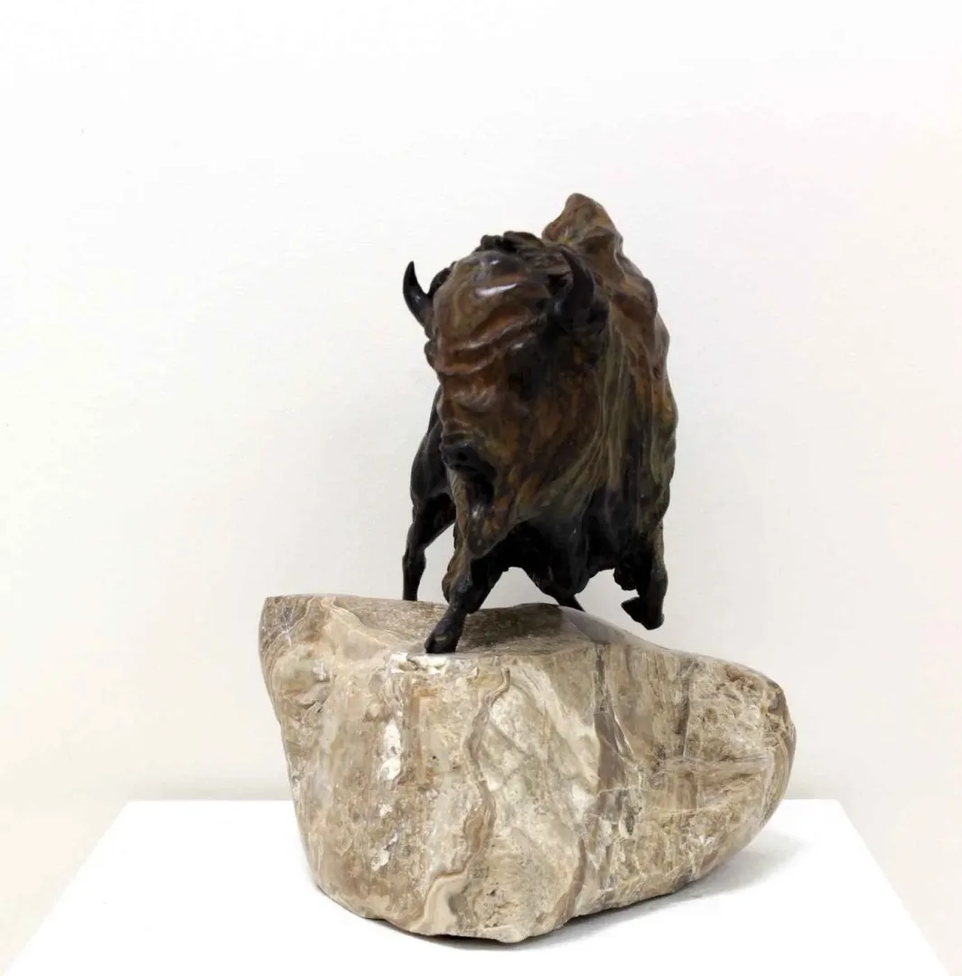 yakınlaştır "Bizon" eseri ALEXANDER DAVİDOV tarafından 33x31x24 cm ölçülerinde Bronz tekniği ile yapılmıştır.