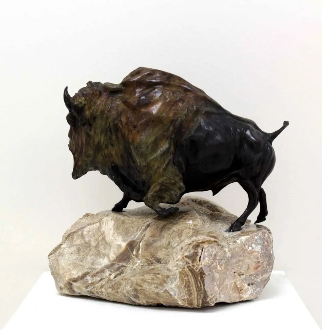 yakınlaştır "Bizon" eseri ALEXANDER DAVİDOV tarafından 33x31x24 cm ölçülerinde Bronz tekniği ile yapılmıştır.