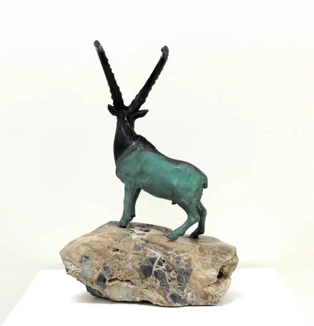"Dağ Keçisi" eseri ALEXANDER DAVİDOV tarafından 35x22x13 cm ölçülerinde Bronz tekniği ile yapılmıştır.