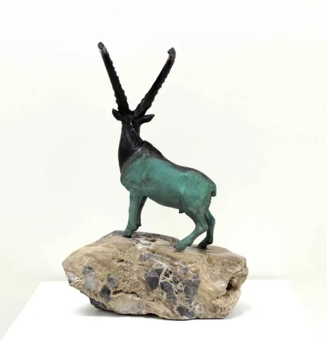 "Dağ Keçisi" eseri ALEXANDER DAVİDOV tarafından 35x22x13 cm ölçülerinde Bronz tekniği ile yapılmıştır.