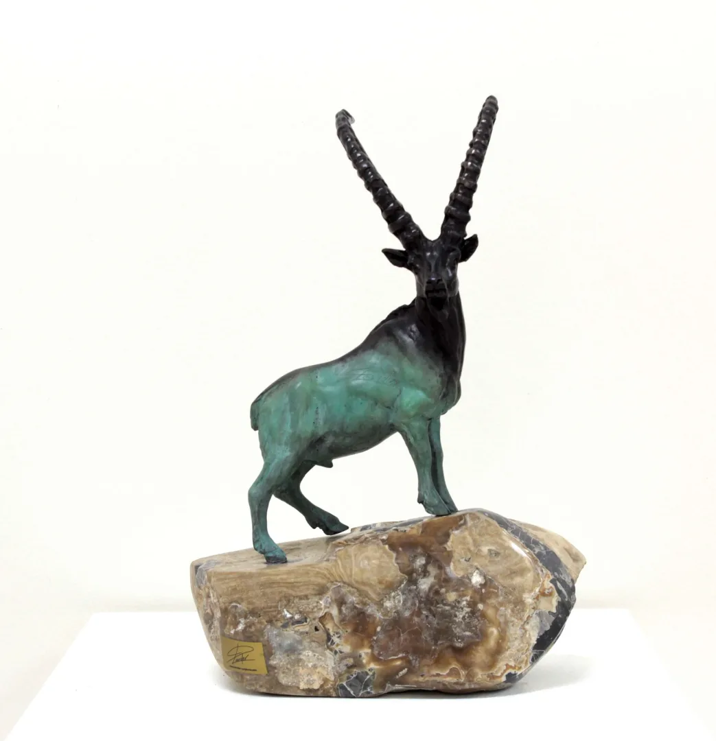 "Dağ Keçisi" eseri ALEXANDER DAVİDOV tarafından 35x22x13 cm ölçülerinde Bronz tekniği ile yapılmıştır.
