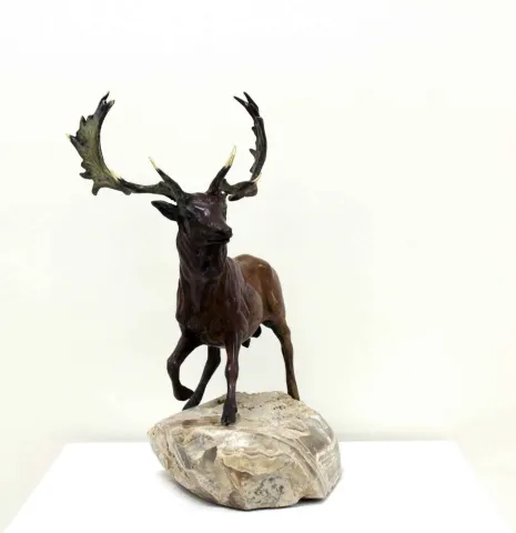 "Ala Geyik" eseri ALEXANDER DAVİDOV tarafından 33x24x17 cm ölçülerinde Bronz tekniği ile yapılmıştır.