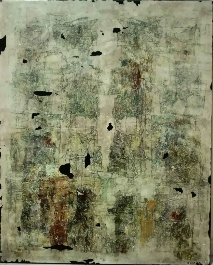yakınlaştır "İsimsiz" eseri BİNNUR YÜCEBAŞ RUOCCO tarafından 2016 yılında 100x80 cm ölçülerinde Tuval üzeri yağlı boya tekniği ile yapılmıştır.