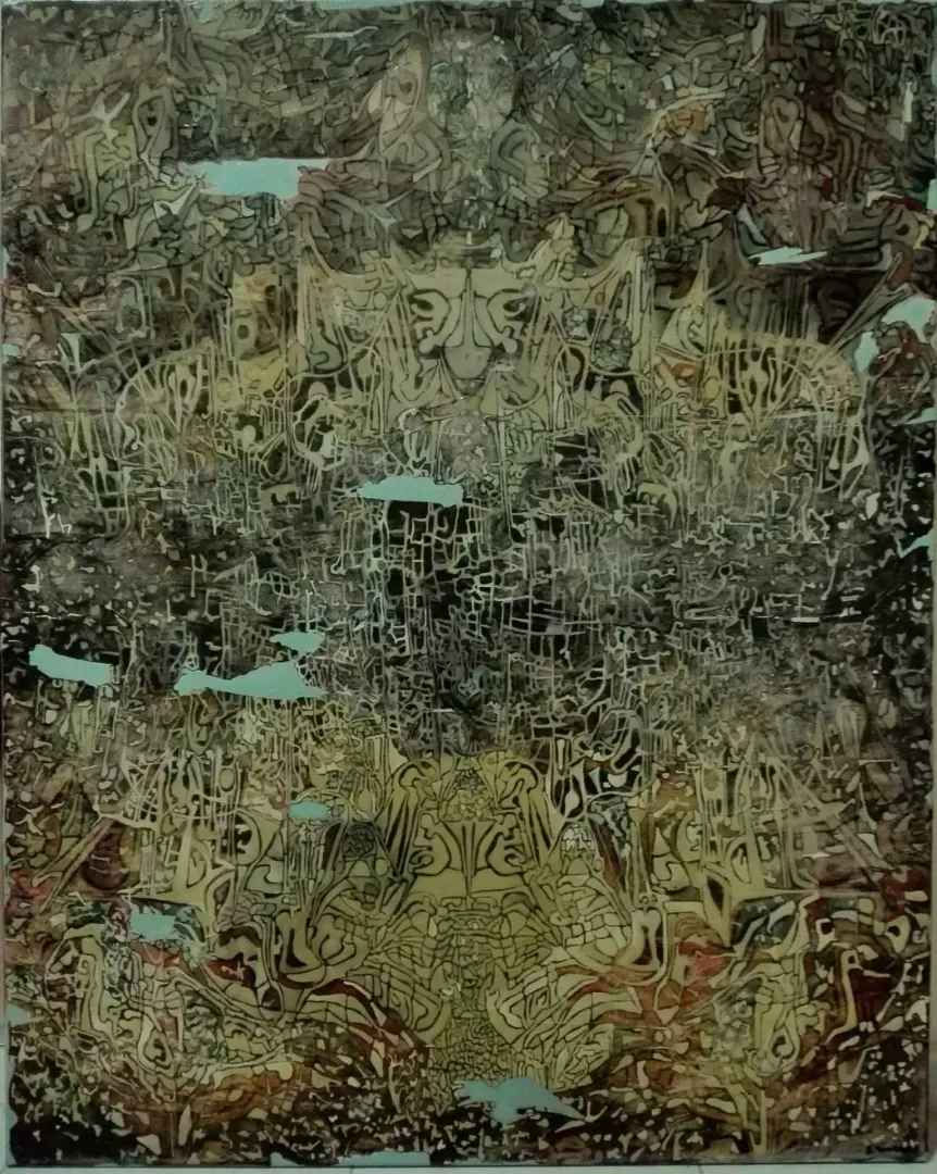 yakınlaştır "İsimsiz" eseri BİNNUR YÜCEBAŞ RUOCCO tarafından 2016 yılında 100x80 cm ölçülerinde Tuval üzeri yağlı boya tekniği ile yapılmıştır.