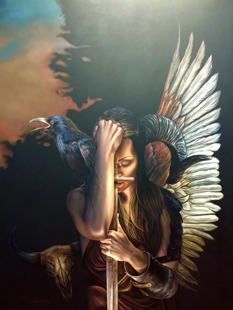 yakınlaştır "Valhalla" eseri BEHZAT FEYZULLAH tarafından 2016 yılında 180x140 cm ölçülerinde Tuval üzeri yağlı boya tekniği ile yapılmıştır.