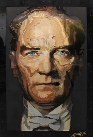 EMRE LÜLE tarafından 2016 yılında 93x63 cm ölçülerinde Poliplastik tekniği ile yapılmıştır.