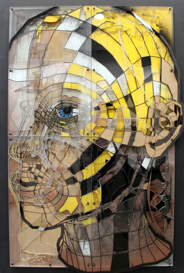 "Juliet" eseri EMRE LÜLE tarafından 2016 yılında 93x63 cm ölçülerinde Poliplastik tekniği ile yapılmıştır.