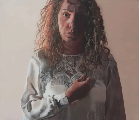 EMRAH EMİR — “Lütfen”, 2016 "Lütfen" eseri EMRAH EMİR tarafından 2016 yılında 135x155 cm ölçülerinde Tuval üzeri akrilik boya tekniği ile yapılmıştır.