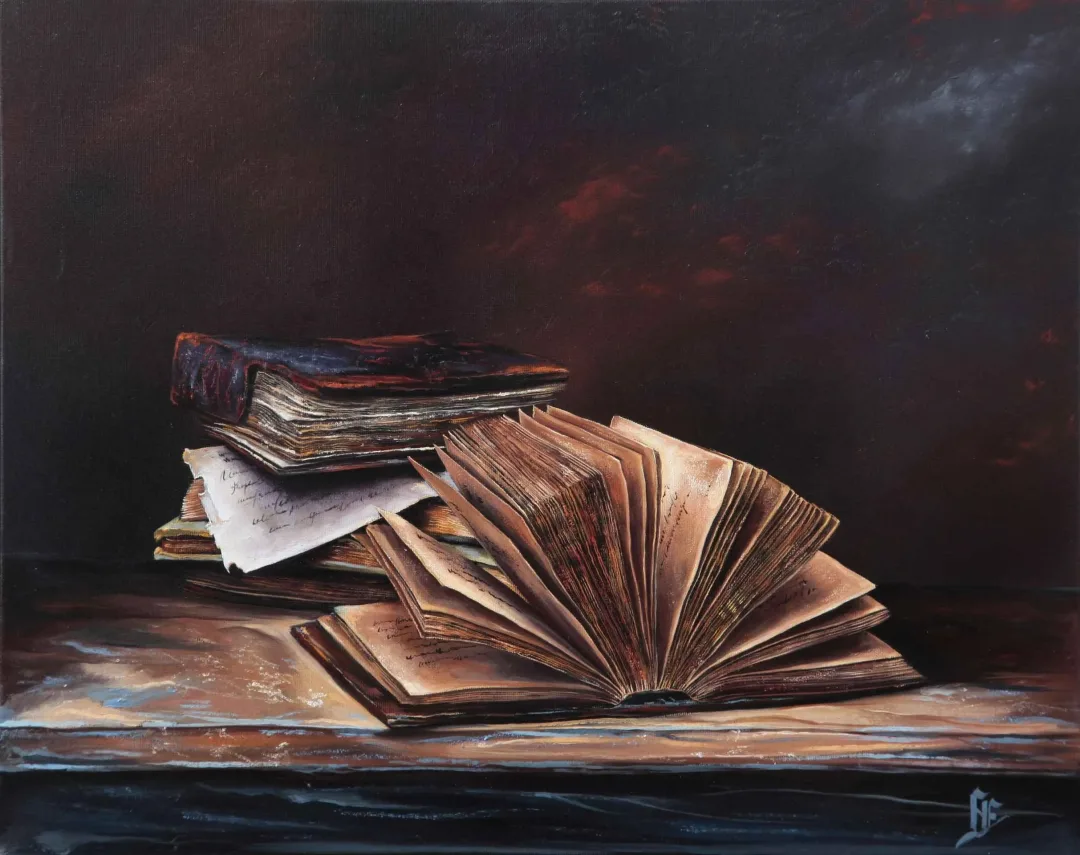 yakınlaştır "Kitaplar" eseri HÜSEYİN FEYZULLAH tarafından 2016 yılında 40x50 cm ölçülerinde Tuval üzeri yağlı boya tekniği ile yapılmıştır.