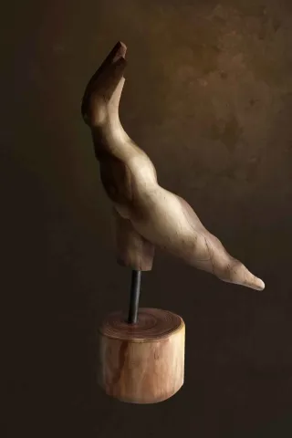 "Untitled" eseri AZİMET KARAMAN tarafından 2016 yılında 67x14x32 cm ölçülerinde Ahşap (Ceviz) tekniği ile yapılmıştır.