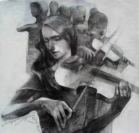 HAKAN ERASLAN — “Untitled”, 2016 "Untitled" eseri HAKAN ERASLAN tarafından 2016 yılında 25x25 cm ölçülerinde Tuval üzeri akrilik boya tekniği ile yapılmıştır.