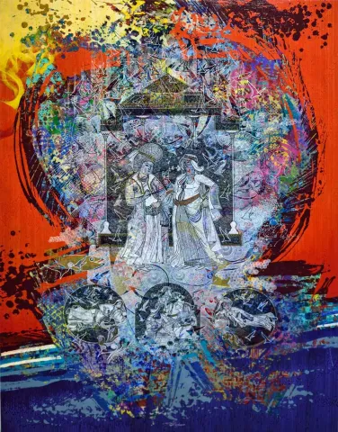 ENGİN KORKMAZ — “İstanbul serisi”, 2016 "İstanbul serisi" eseri ENGİN KORKMAZ tarafından 2016 yılında 120x90 cm ölçülerinde Tuval üzeri akrilik boya tekniği ile yapılmıştır.