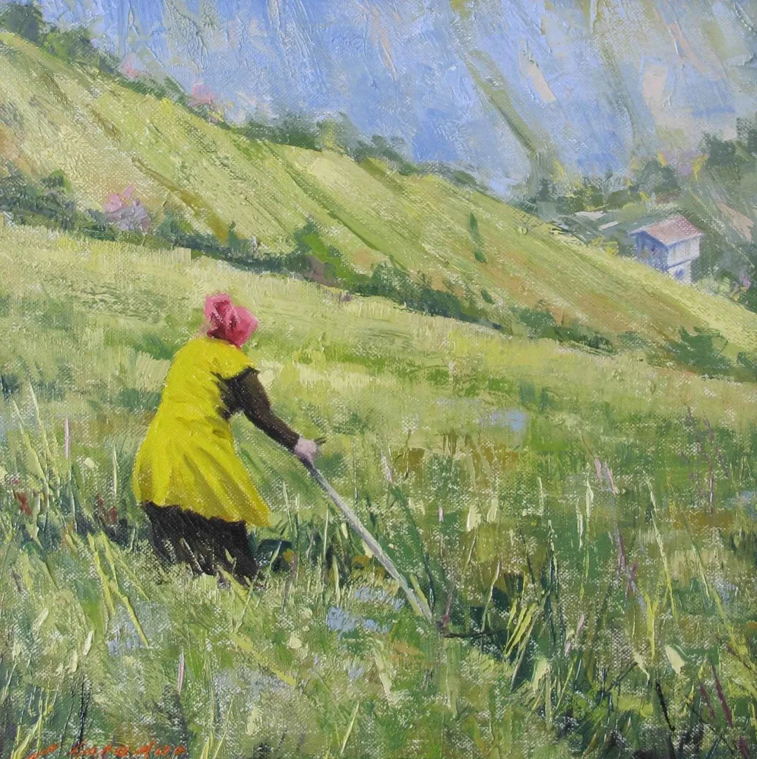 yakınlaştır "Yaylada" eseri FATİH KARAKAŞ tarafından 2016 yılında 25x25 cm ölçülerinde Tuval üzeri yağlı boya tekniği ile yapılmıştır.