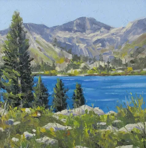 "Göl" eseri FATİH KARAKAŞ tarafından 2016 yılında 25x25 cm ölçülerinde Tuval üzeri yağlı boya tekniği ile yapılmıştır.