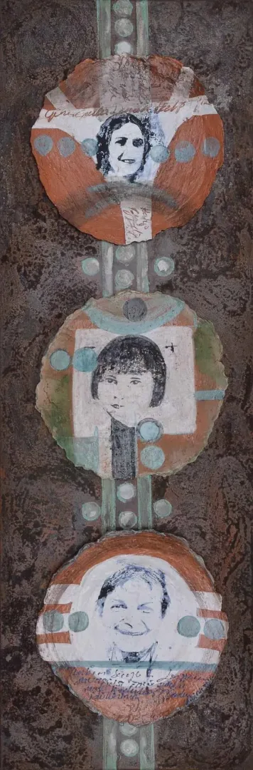 AYSUN ÇÖLBAYIR DİNİZ — “İsimsiz” "İsimsiz" eseri AYSUN ÇÖLBAYIR DİNİZ tarafından 120x40 cm ölçülerinde Kağıt seramik (transfer+astar tekniği) tekniği ile yapılmıştır.