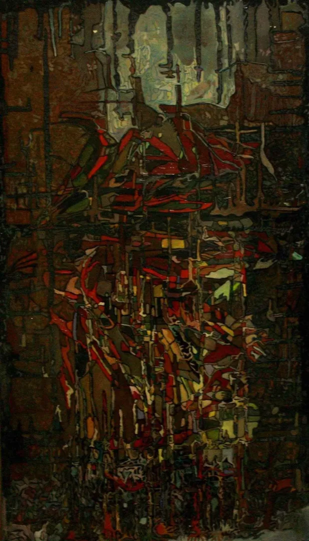 BİNNUR YÜCEBAŞ RUOCCO — 2015 Bu eser BİNNUR YÜCEBAŞ RUOCCO tarafından 2015 yılında 74x43 cm ölçülerinde Duralit üzeri yağlı boya tekniği ile yapılmıştır.
