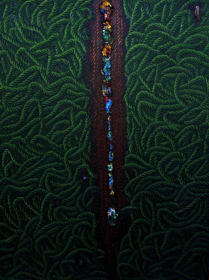 yakınlaştır "Tarihsiz Günlükler" eseri AHMET YEŞİL tarafından 2014 yılında 120x90 cm ölçülerinde Tuval üzeri yağlı boya tekniği ile yapılmıştır.