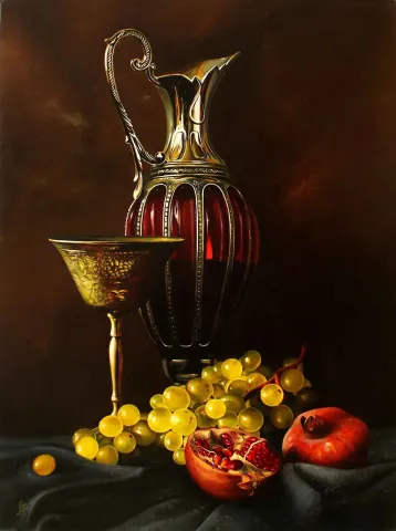 "120x90" eseri HÜSEYİN FEYZULLAH tarafından 2015 yılında 120x90 cm ölçülerinde Tuval üzeri akrilik boya tekniği ile yapılmıştır.