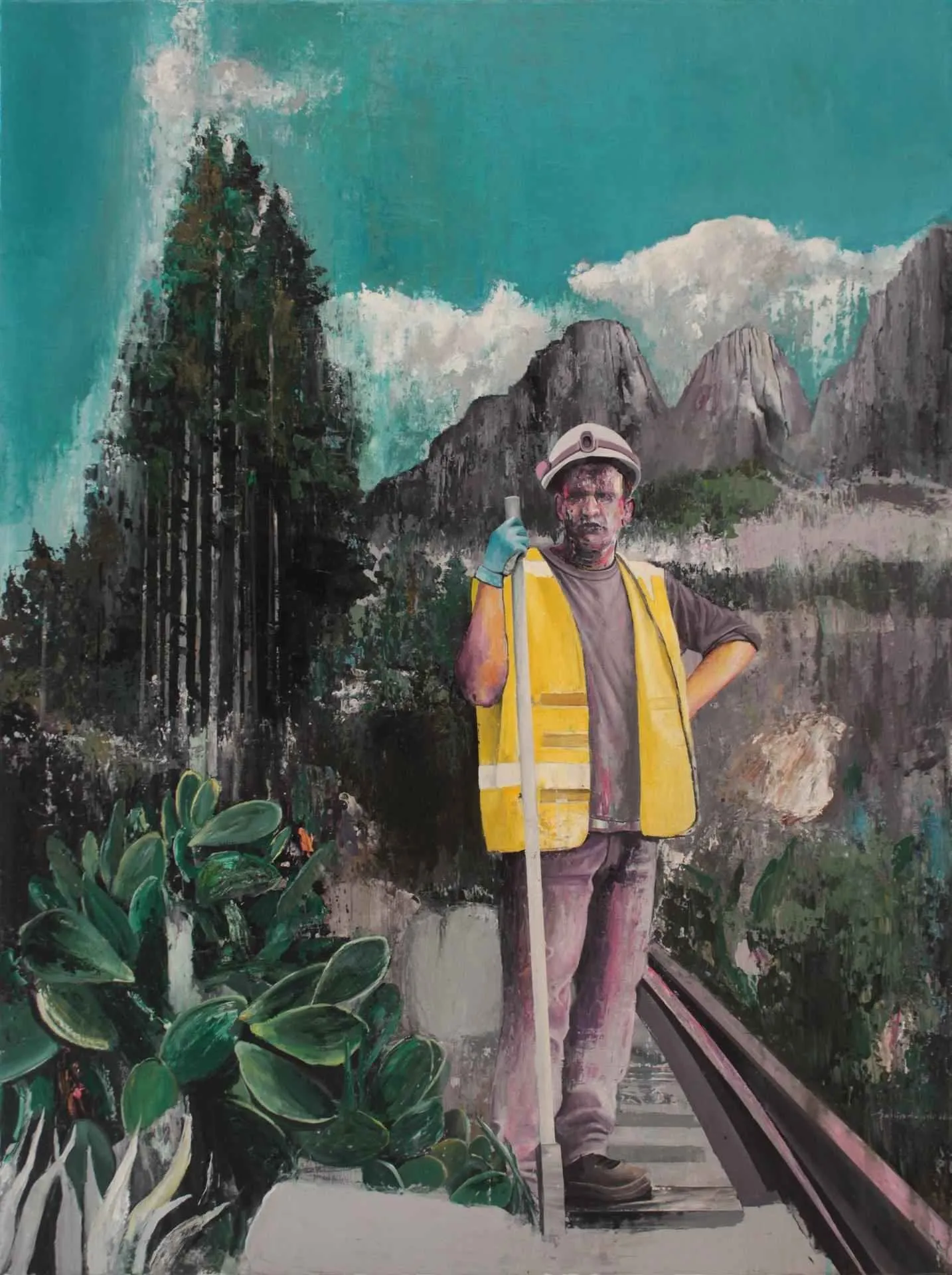 Bu eser ŞAHİN DEMİR tarafından 2016 yılında 120x90 cm ölçülerinde Tuval üzeri akrilik boya tekniği ile yapılmıştır.