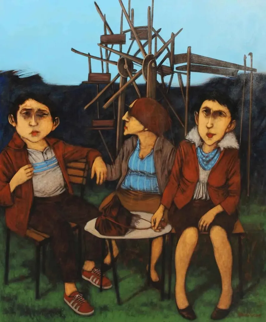 ORHAN UMUT — 2016 Bu eser ORHAN UMUT tarafından 2016 yılında 140x120 cm ölçülerinde Tuval üzeri akrilik boya tekniği ile yapılmıştır.