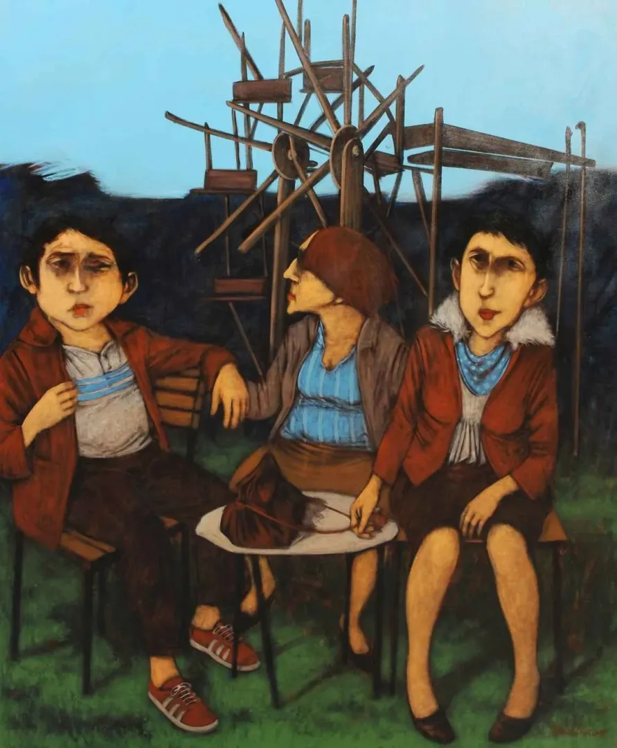ORHAN UMUT — 2016 Bu eser ORHAN UMUT tarafından 2016 yılında 140x120 cm ölçülerinde Tuval üzeri akrilik boya tekniği ile yapılmıştır.
