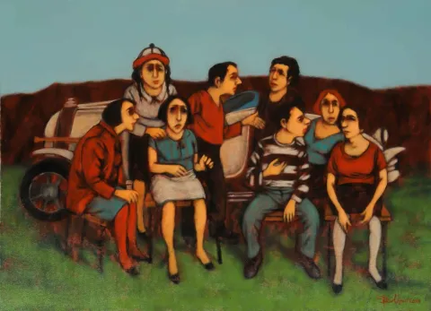 ORHAN UMUT — 2016 Bu eser ORHAN UMUT tarafından 2016 yılında 60x80 cm ölçülerinde Tuval üzeri akrilik boya tekniği ile yapılmıştır.