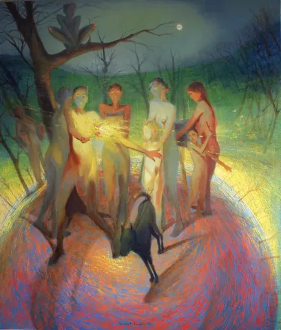 "Hayat Alegorisi" eseri YUSUF ŞENGÜR tarafından 2016 yılında 140x120 cm ölçülerinde Tuval üzeri yağlı boya tekniği ile yapılmıştır.