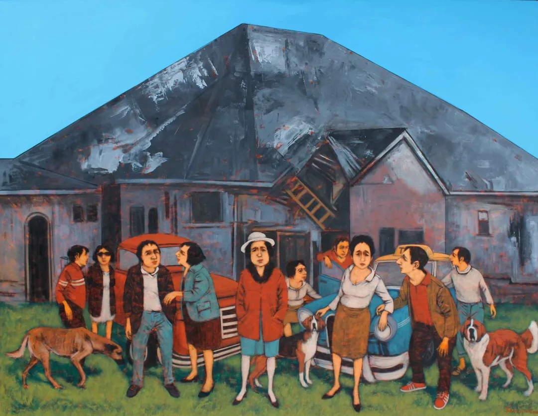 ORHAN UMUT — “İsimsiz”, 2016 "İsimsiz" eseri ORHAN UMUT tarafından 2016 yılında 140x180 cm ölçülerinde Tuval üzeri akrilik boya tekniği ile yapılmıştır.
