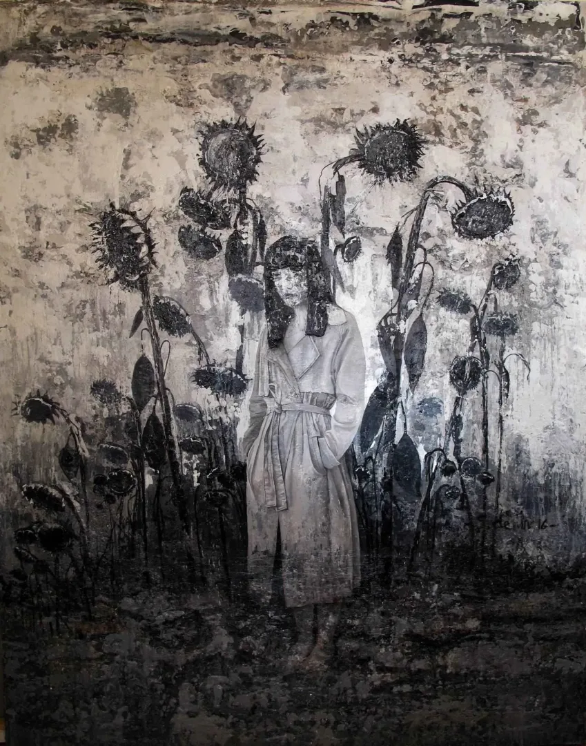 ŞAHİN DEMİR — “İsimsiz”, 2016 "İsimsiz" eseri ŞAHİN DEMİR tarafından 2016 yılında 190x150 cm ölçülerinde Tuval üzeri akrilik boya tekniği ile yapılmıştır.