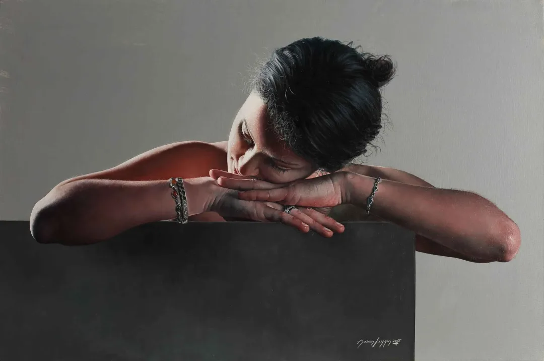 "Dinlenen Model-1" eseri HASAN SAYGIN tarafından 2015 yılında 81x54 cm ölçülerinde Tuval üzeri yağlı boya tekniği ile yapılmıştır.