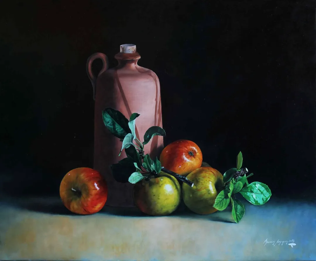 yakınlaştır "Elmalar" eseri HASAN SAYGIN tarafından 2014 yılında 61x50 cm ölçülerinde Tuval üzeri yağlı boya tekniği ile yapılmıştır.