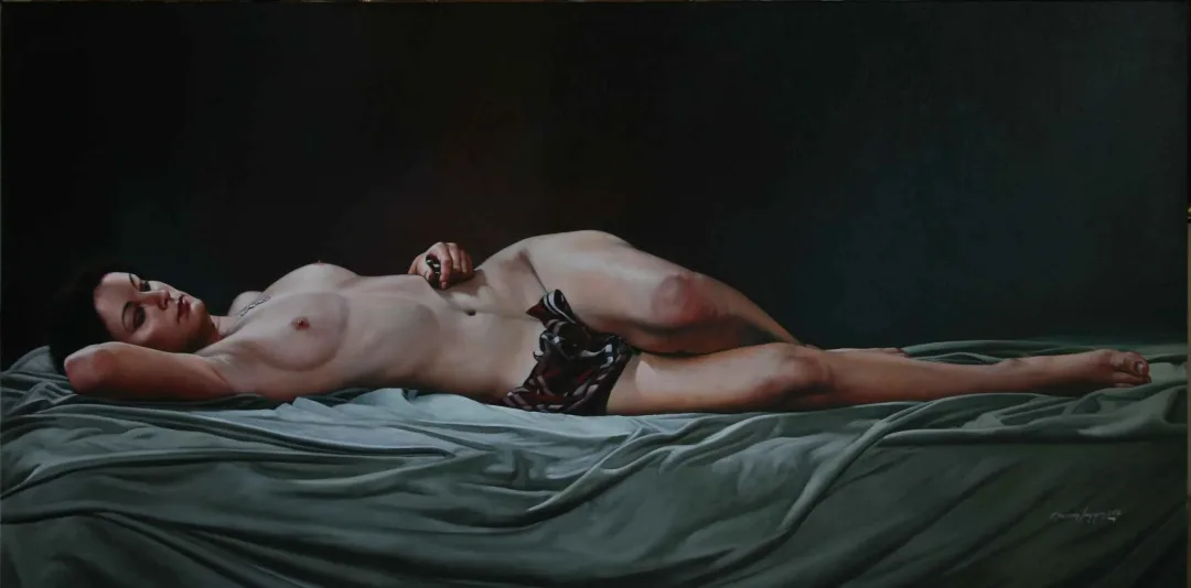 HASAN SAYGIN — “Dinlenen Cindy”, 2012 "Dinlenen Cindy" eseri HASAN SAYGIN tarafından 2012 yılında 120x60 cm ölçülerinde Tuval üzeri yağlı boya tekniği ile yapılmıştır.